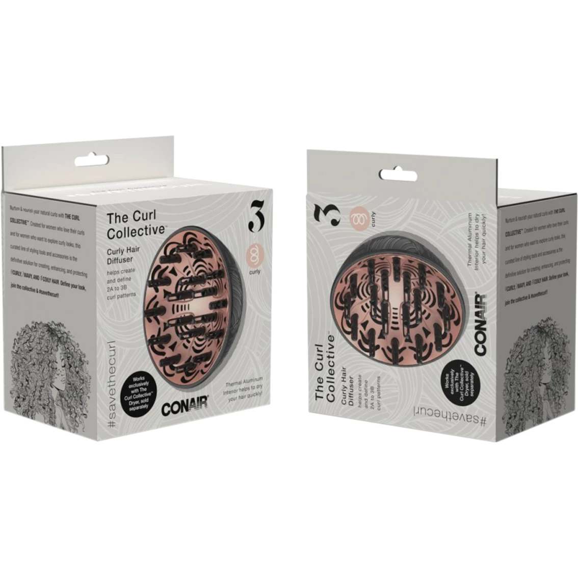 Best Pirce 💯 Conair The Curl Collective Curly Hair Diffuser 👏 - Image 3