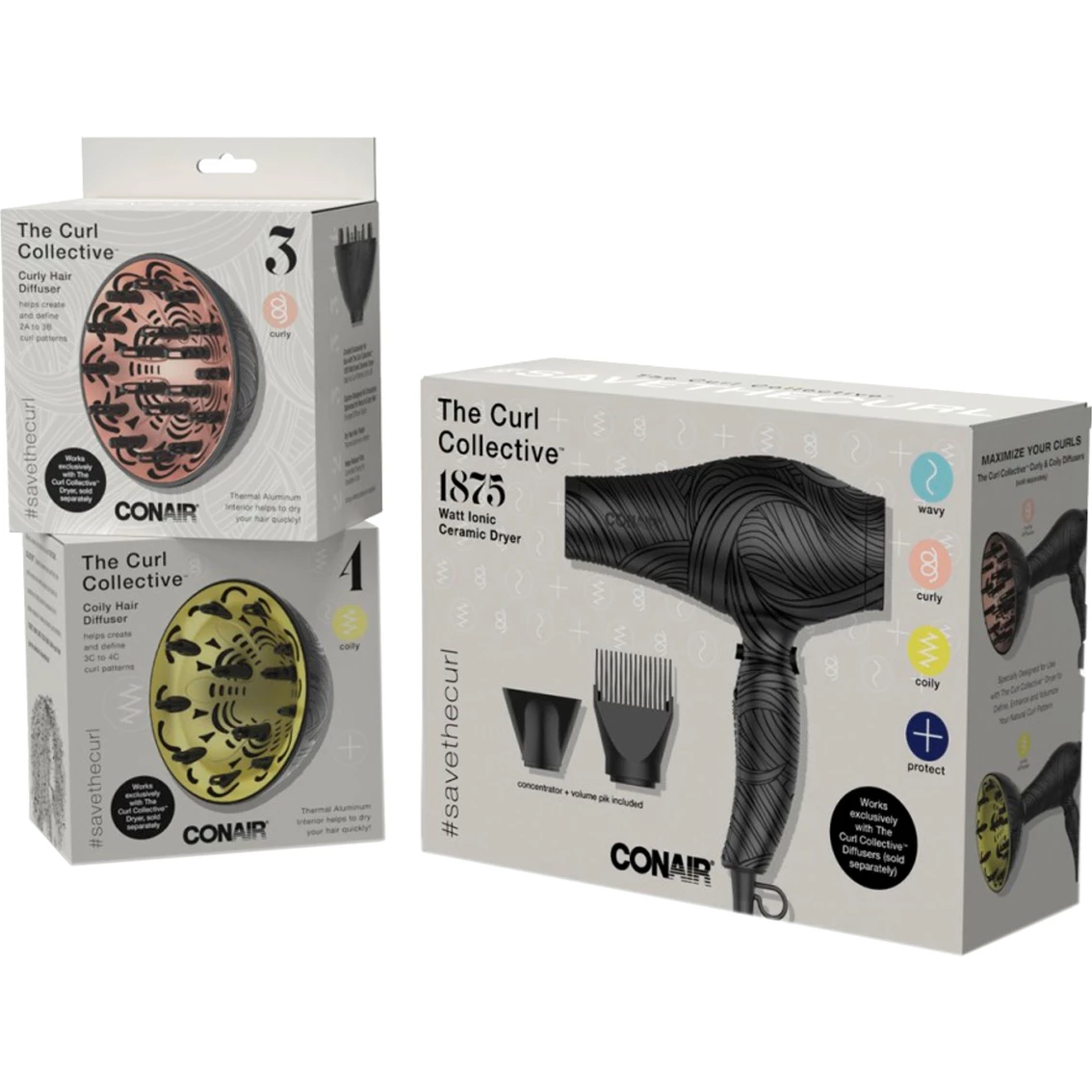 Best Pirce 💯 Conair The Curl Collective Curly Hair Diffuser 👏 - Image 4