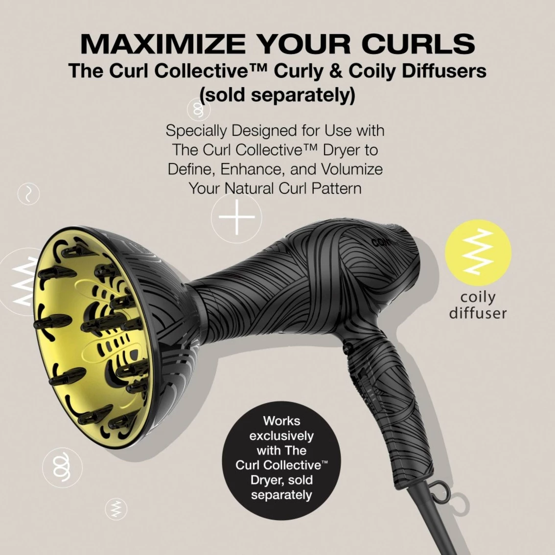 Deals โ Conair The Curl Collective Coily Hair Diffuser ๐งจ - Image 4