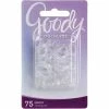 Outlet 😍 Goody Ouchless Mini Crystal Polyband Hair Tie Elastic 75 Pk. ✔️