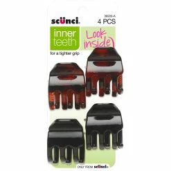 Best Sale 🛒 Scunci No Slip Tight Grip Chunky Jaw Clips 4 Pk. 👍