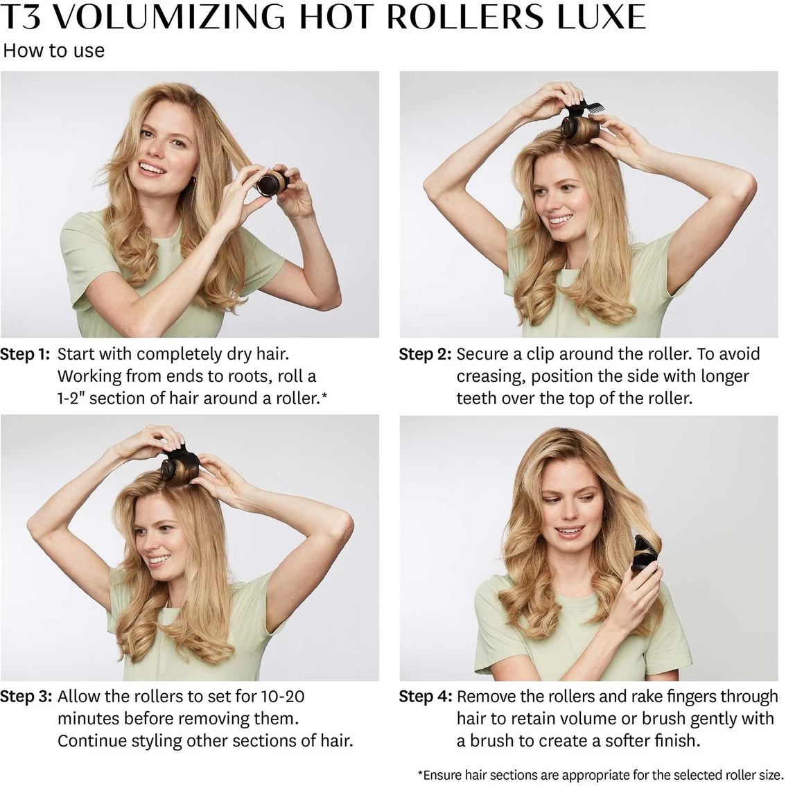 Best Sale β¨ T3 Volumizing Hot Rollers Luxe 1.75 In. 2 Pk. π - Image 3
