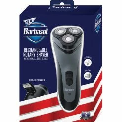 Best reviews of ❤️ Barbasol Men's Rechargeable Dry Rotary Shaver With Pop-up Trimmer ⭐