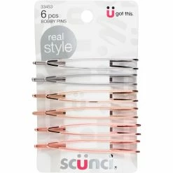 Budget ✔️ Scunci Open Center Metal Bobby Pins, 6 Pk. 🤩