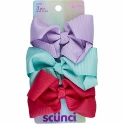 Budget 🎉 Scunci Kids Assorted Hair Bow Barrettes 3 Pk. ✔️