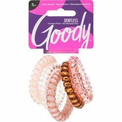 Promo 🔥 Goody Trend Blush Pink Coil Hair Ties 5 Ct. ⌛