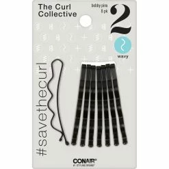 Promo 🎉 Conair Curl Collective Wavy Bobby Pins 8 Pk. 🤩