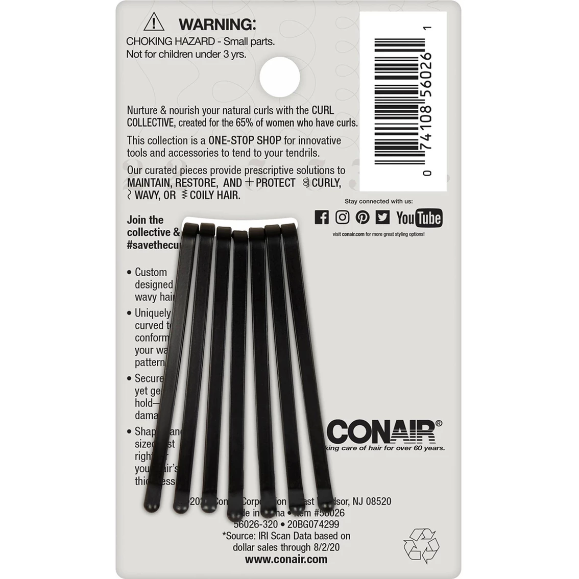 Promo 🎉 Conair Curl Collective Wavy Bobby Pins 8 Pk. 🤩 - Image 2