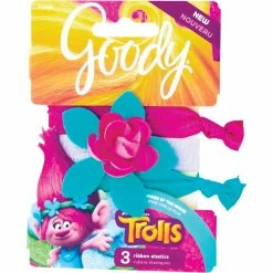 Buy ๐ Goody Trolls Hugtime Ribbon Elastics 3 Ct. ๐คฉ