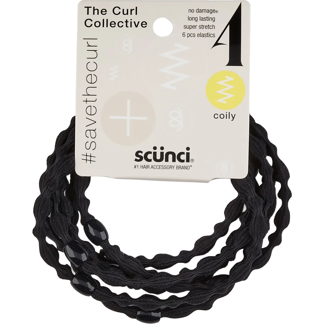 Outlet ๐งจ Scunci Curl Collective Coily No Damage Elastics 6 Pk. ๐