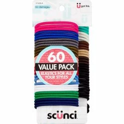 Best Pirce 🧨 Scunci 4mm No Damage Elastics 60 Pk. 😍