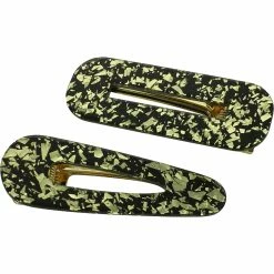 Budget 🎁 Panacea Resin Gold Foil Hair Clip Set 🧨