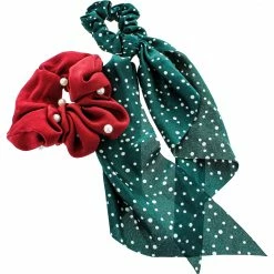 Wholesale 🎁 Panacea Polka Dot Scarf And Pearl Scrunchie Set 🌟