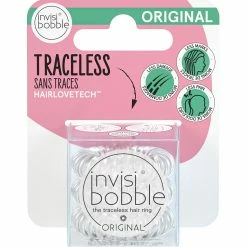 New ❤️ Invisibobble Original 3 Pc. Hair Tie Set, Crystal Clear 🎁