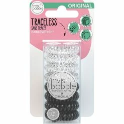 Discount 🎉 Invisibobble Original 8 Pc. Hair Tie Set, Clear/Black 🔥