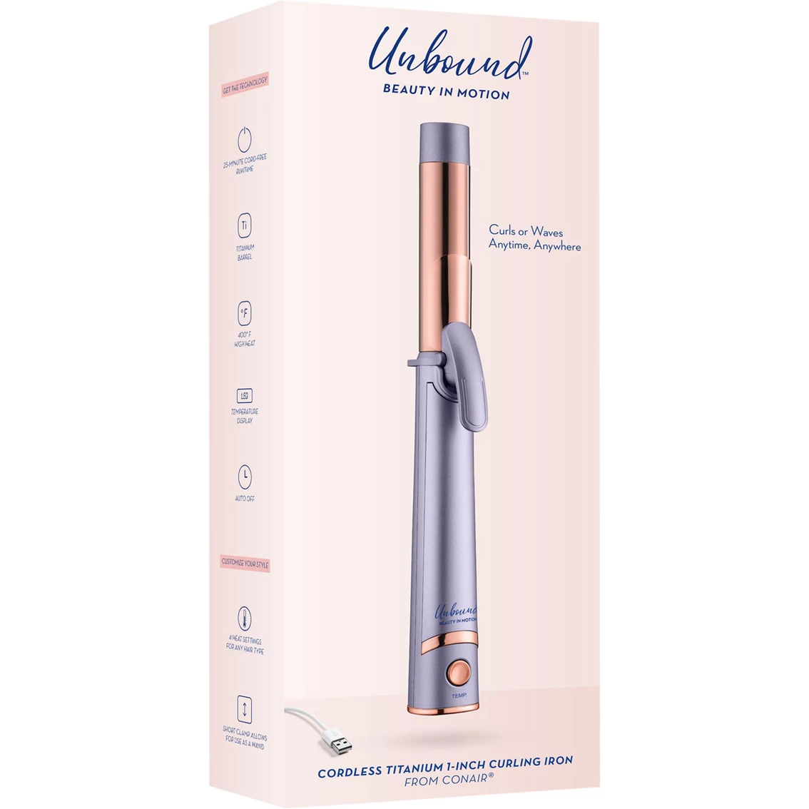 New ๐ Conair Unbound Beauty In Motion Cordless Curling Iron ๐ - Image 10