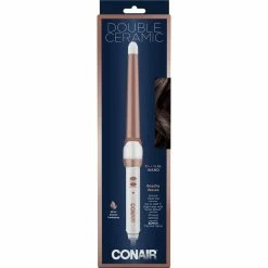Flash Sale 🤩 Conair Double Ceramic 3/4 In To1 1/4 In Curling Wand, Rose Gold 🧨