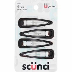 Promo ✔️ Scunci Effortless Beauty Snap Clips, 4 Ct. Medium Tortoise 😉