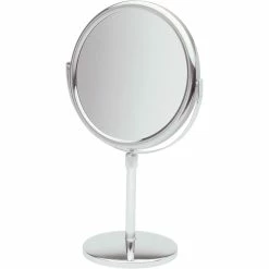 Cheapest 😀 Jerdon Style 9 In. Table Top Two Sided Stand Vanity Mirror 🔔