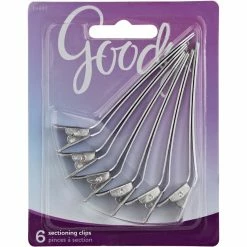 Promo 🎁 Goody Sectioning Salon Hair Clips, Aluminum, 6 Ct. 🌟