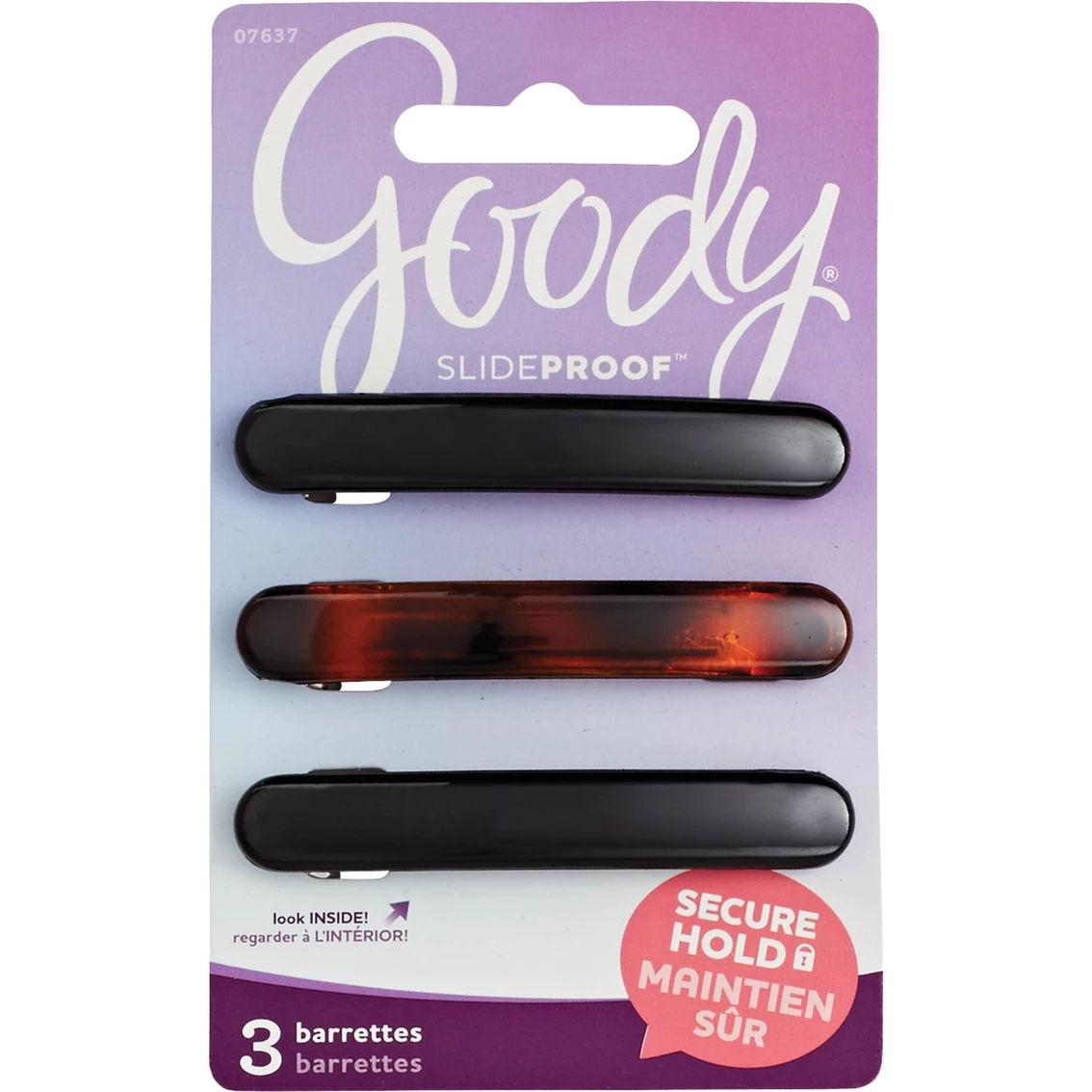 Best reviews of π Goody SlideProof Small Hair Barrettes, Autoclasp, 3 Ct. π