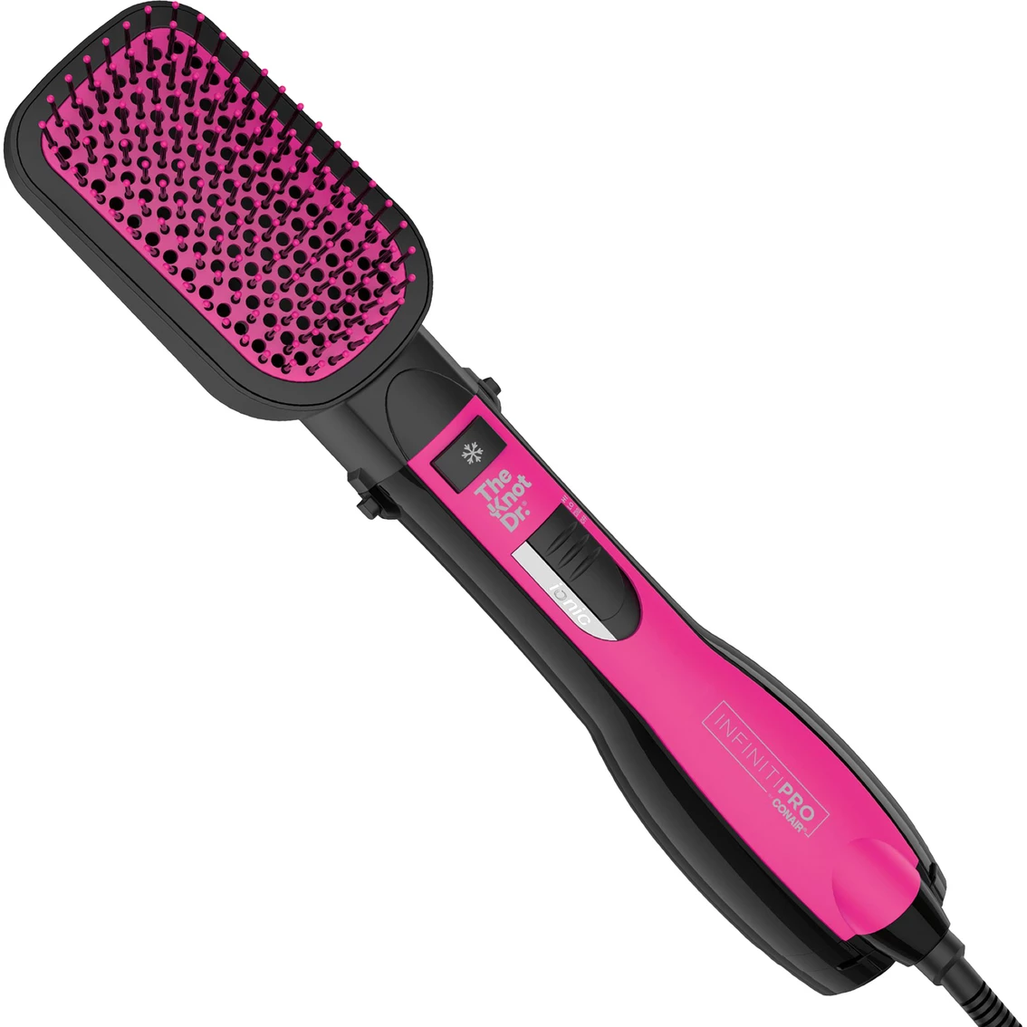 New ๐งจ Conair Infiniti Pro The Knot Dr. Detangling Hot Air Paddle Brush โ๏ธ