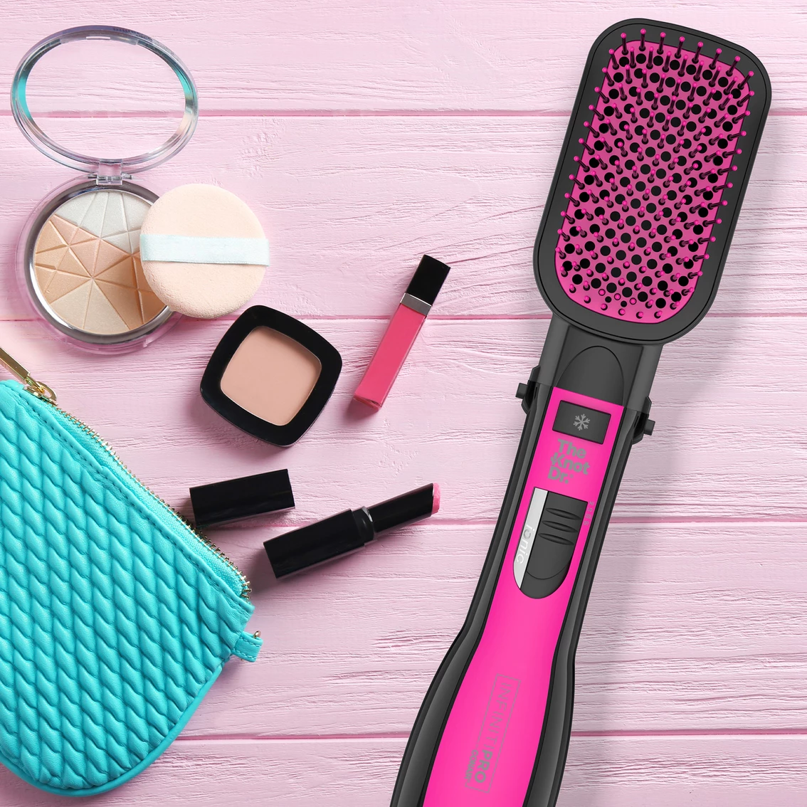 New ๐งจ Conair Infiniti Pro The Knot Dr. Detangling Hot Air Paddle Brush โ๏ธ - Image 4