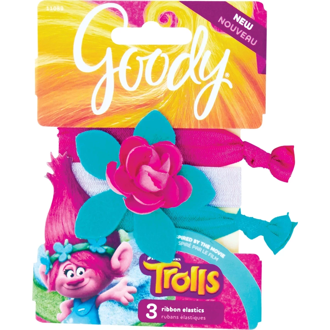 Buy π Goody Trolls Hugtime Ribbon Elastics 3 Ct. π€©